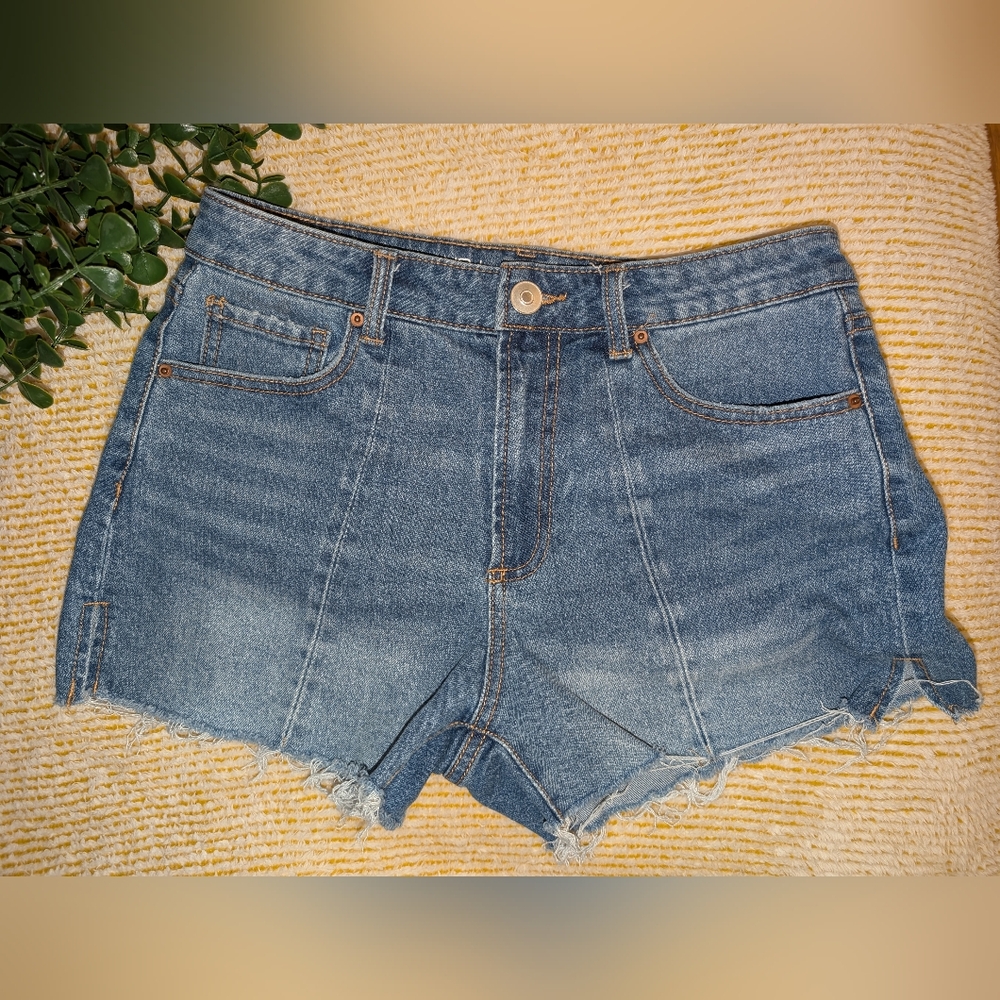 Jean Shorts Mid-Rise Cut-Off Size 9